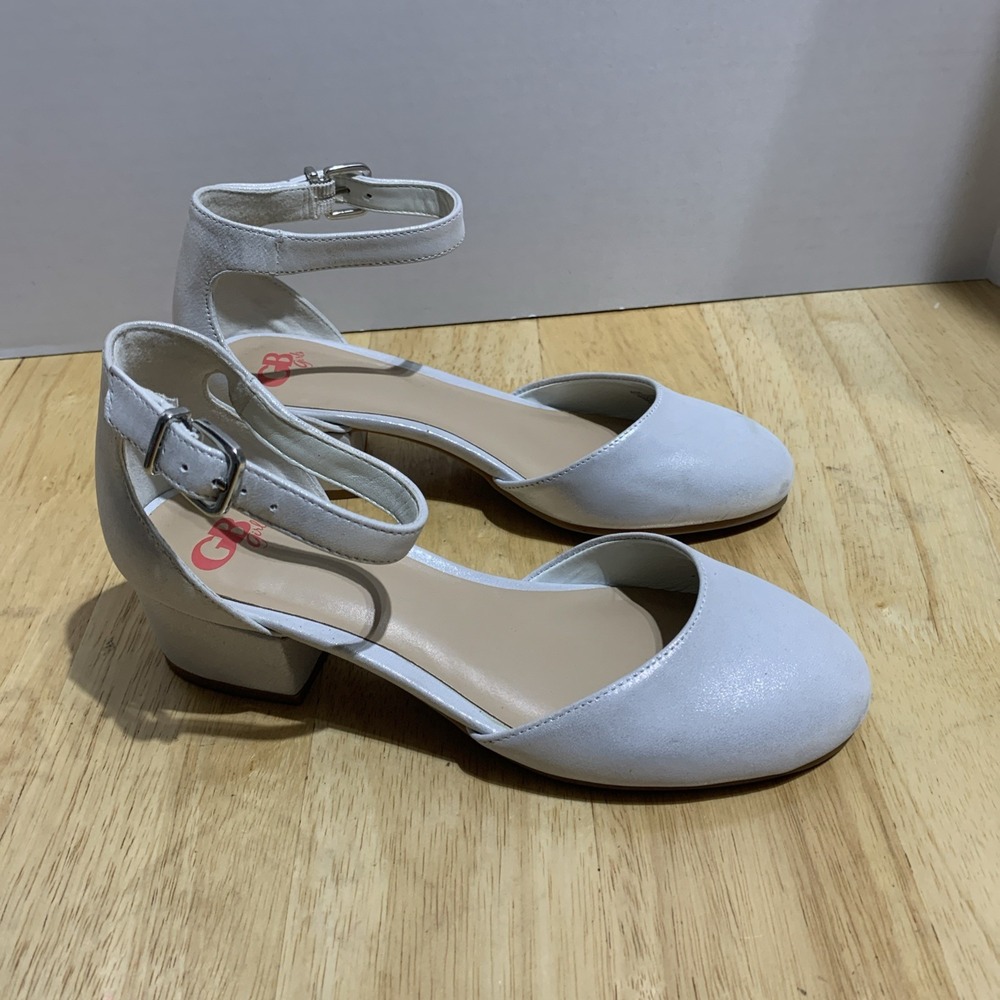 GB Girls'‎ Lianna Women Size 4M Beige/Tan Shimmer Dress Heels